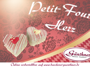 Petit-Four-Herz klein
